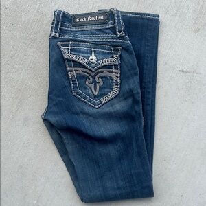 Rock Revival Meagan Straight Leg Jeans, Size 26